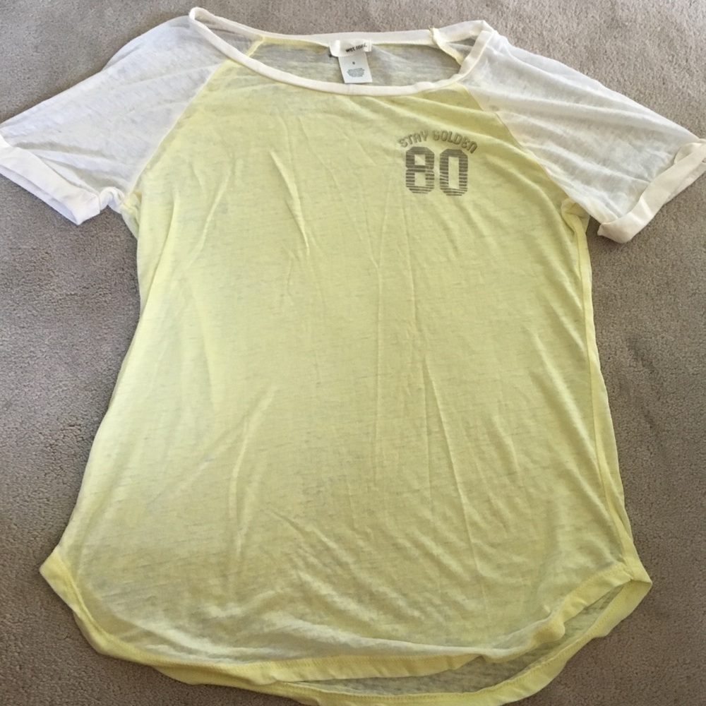 Wet Seal Stay Golden Shirt
